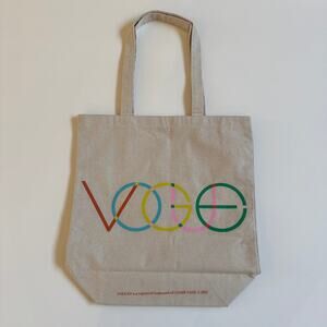 Vogue Conde Nast Magazine Canvas Tote Bag Shopping Grocery Farmer's Market NWOT